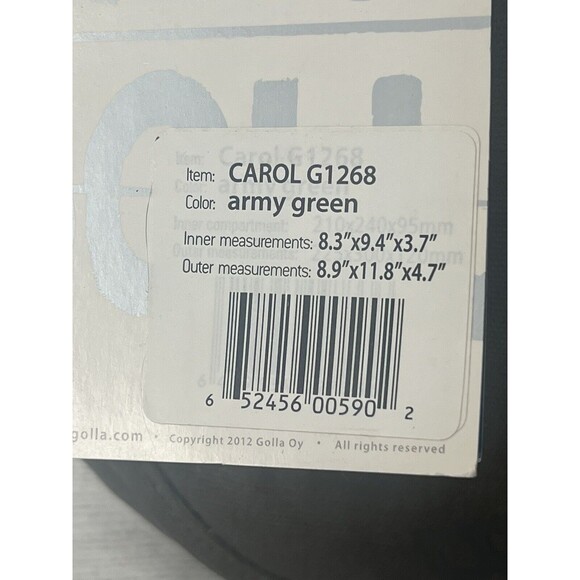 Golla Camera Bag Carol G1268 Army Green For Camera & Tablet 10.1” Gen Mob NEW - Picture 11 of 16